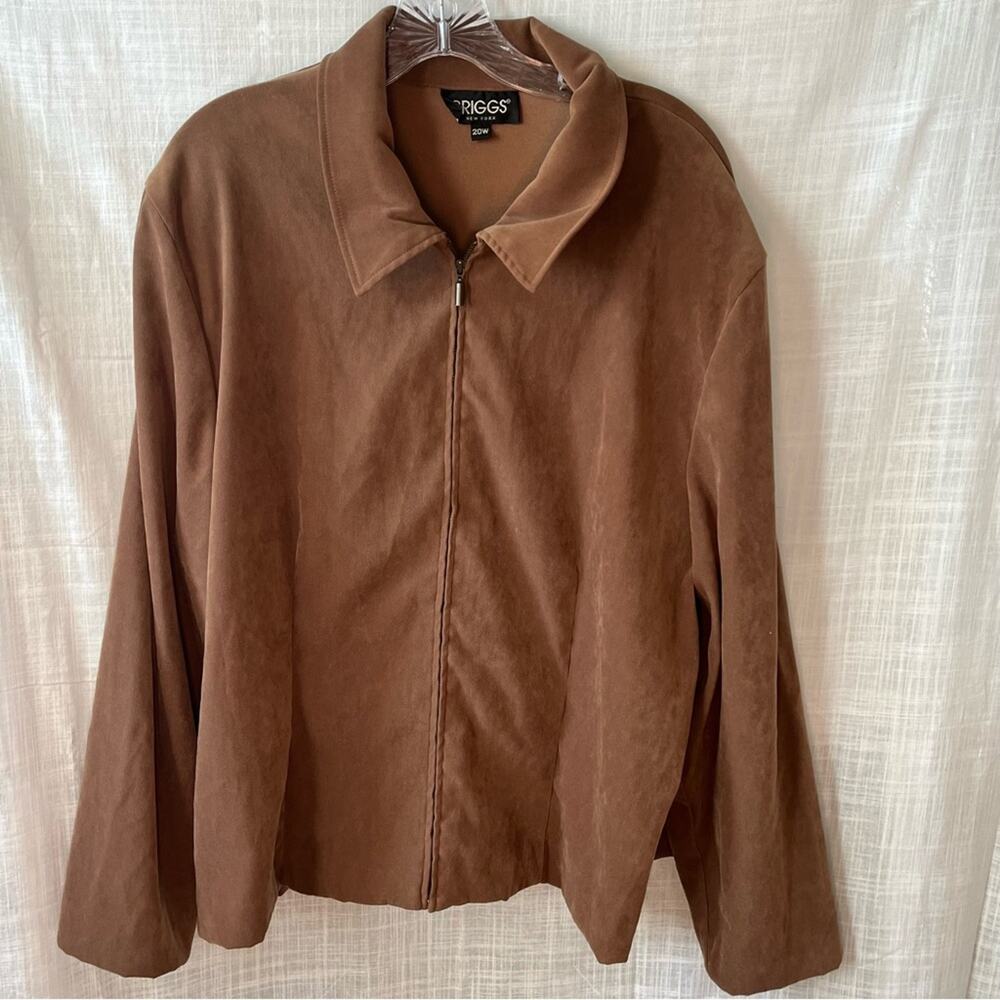 Briggs New York Vintage Zip up Brown Women’s Size 20W